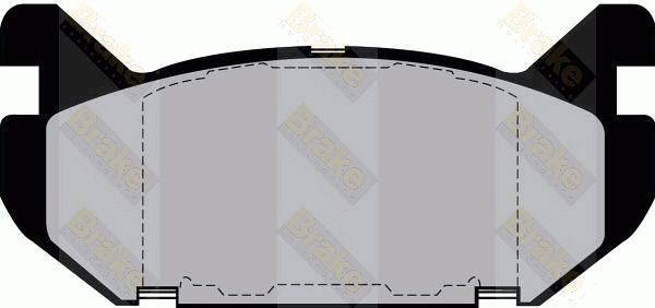 BRAKE ENGINEERING Комплект тормозных колодок, дисковый тормоз PA769